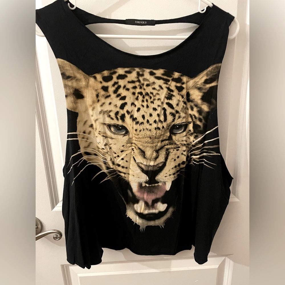Black tank top, size Large